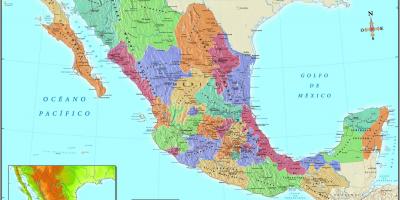 Карта Мексики зип код города 