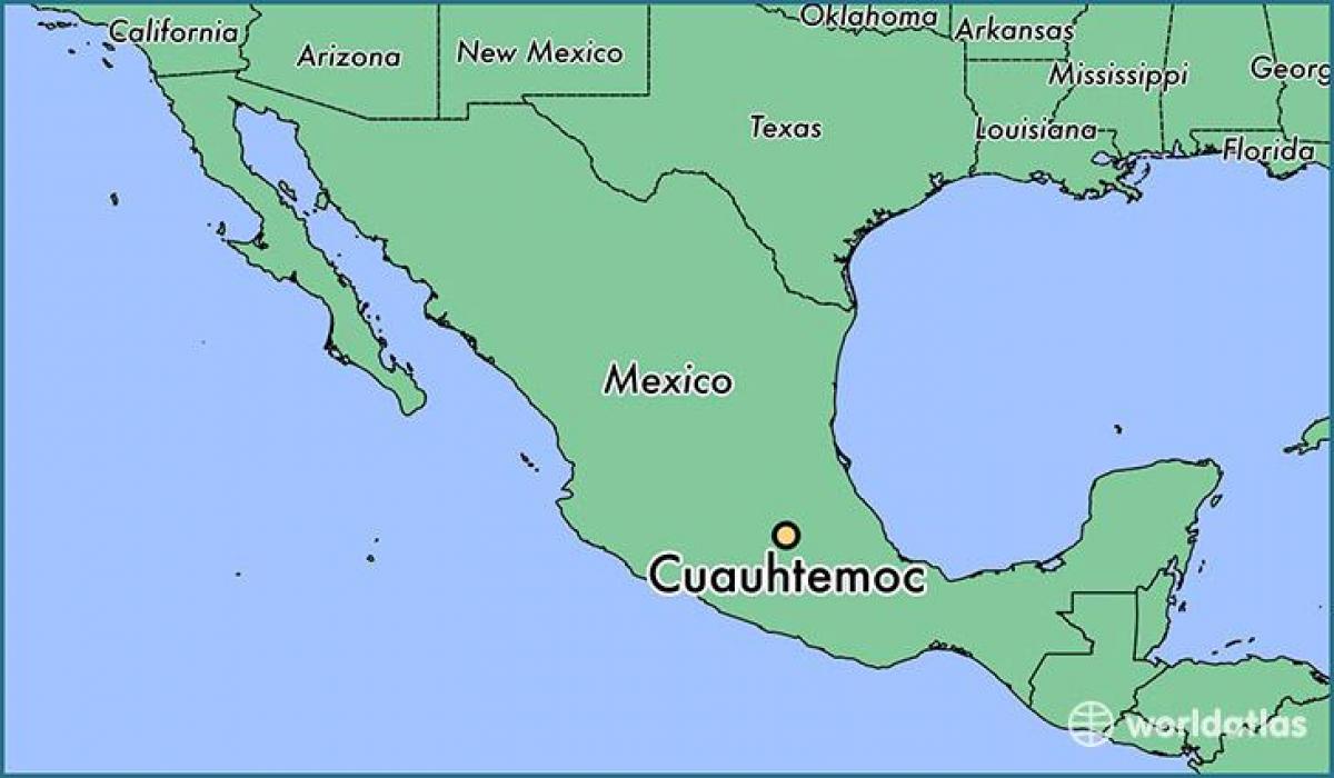 карта Куаутемок Мексика 