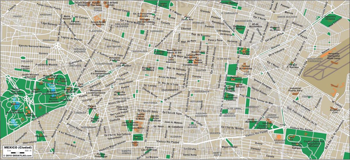 Мехико карта улиц