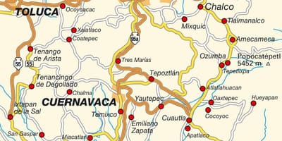Мехико ДФ карте