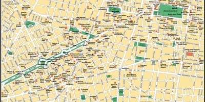 Карта Мехико достопримечательности