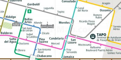 Карта сообщениям Мехико 